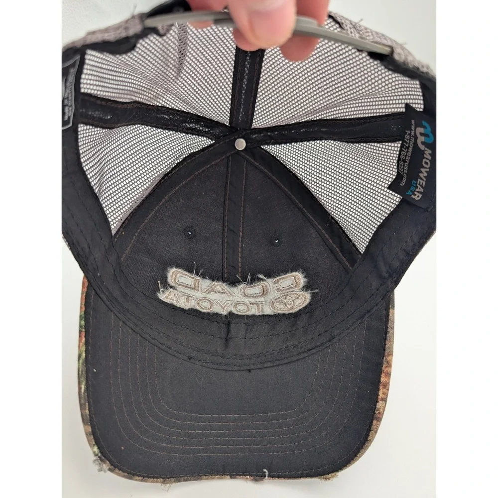 Mowear USA Coad Toyota Trucker Hat Mens Camo Distressed Mesh Snapback Cap